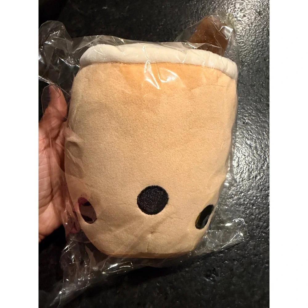 Boba Tea Plush Stuffed Animal Tan Bubble Tea Toy Kawaii Soft Pillow 7 Inch‎ NEW